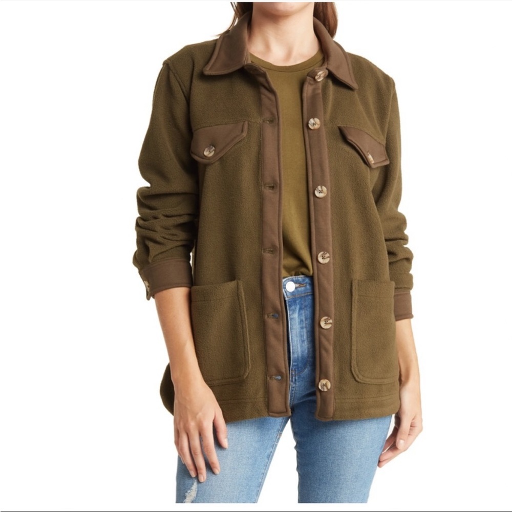 BlankNYC Olive Green Shacket - Never worn